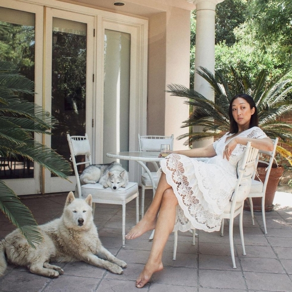 Farm Rio Embroidered Richelier Midi Dress - Picture 9 of 12